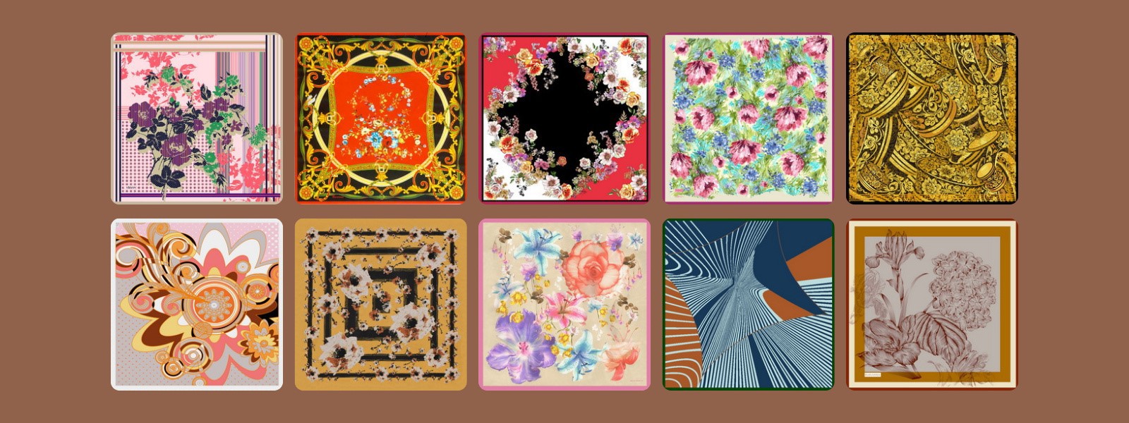 wholesale printed silk scarves